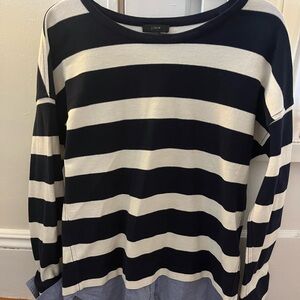 J crew mock button up blouse